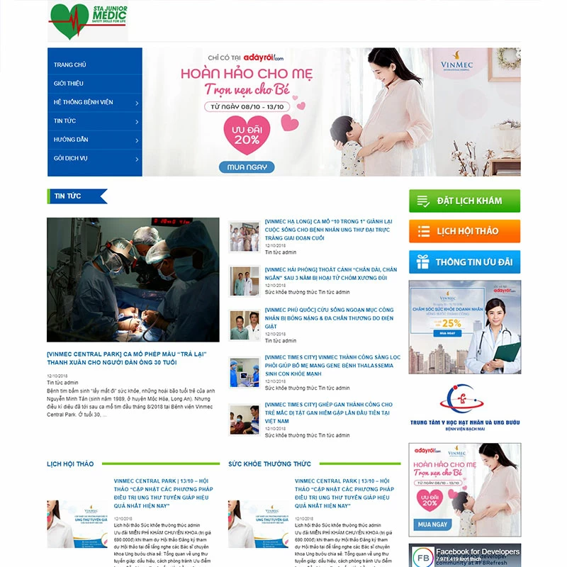 Mẫu website phòng khám – web bệnh viện – web chăm sóc sức khỏe ảnh 0